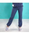 Pantalón sanitario Jogger antibacteriano color azul marino con tejido elástico
