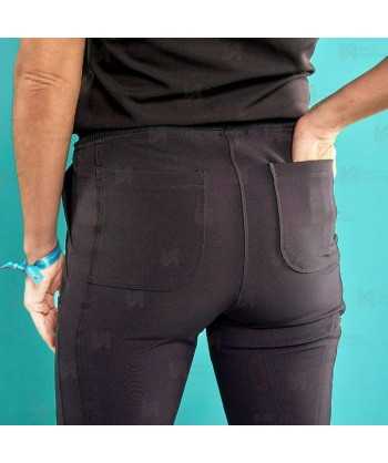 Pantalón sanitario Jogger antibacteriano color negro con tejido elástico