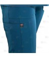 Pantalón sanitario Jogger antibacteriano color azul negro con tejido elástico Azul caribe