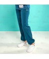 Pantalón sanitario Jogger antibacteriano color azul negro con tejido elástico Azul caribe