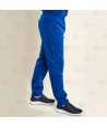 Pantalón sanitario antibacteriano de color royal con tejido elástico para hombre