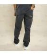 Pantalón sanitario antibacteriano de color gris plomo con tejido elástico para hombre