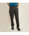Pantalón sanitario antibacteriano de color negro con tejido elástico para hombre
