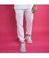 Pantalón sanitario color blanco, antibacteriano con tejido elástico para hombre