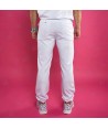 Pantalón sanitario color blanco, antibacteriano con tejido elástico para hombre