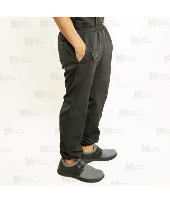Pantalón sanitario color color negro, antibacteriano con tejido elástico para hombre