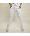 Pantalón sanitario color blanco, antibacteriano con tejido elástico para mujer