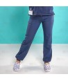 Pantalón Jogger color azul marino sanitario antibacteriano con tejido elástico para mujer