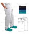 Pantalón sanitario antibacteriano con tejido elástico -Hombre-