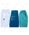 Pantalón sanitario color azul caribe, antibacteriano con tejido elástico para hombre
