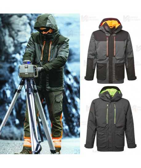 Parka impermeable y aislante con capucha, tejido elástico y forro Insulatex