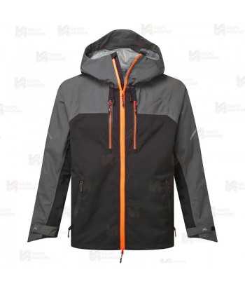 Chaqueta impermeable y aislante con capucha y tejido elástico