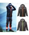 Chaqueta impermeable y aislante con capucha y tejido elástico