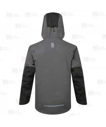 Chaqueta impermeable y aislante con capucha y tejido elástico