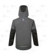 Chaqueta impermeable y aislante con capucha y tejido elástico