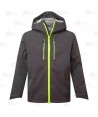 Chaqueta impermeable y aislante con capucha y tejido elástico