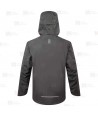 Chaqueta impermeable y aislante con capucha y tejido elástico
