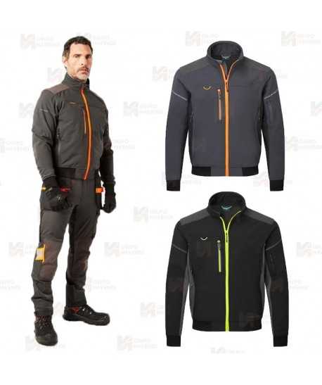 Chaqueta softshell de tres capas con Ripstop anti desgarros