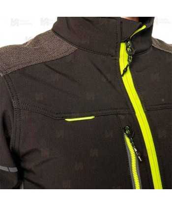 Chaqueta softshell de tres capas con Ripstop anti desgarros