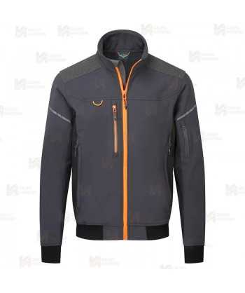 Chaqueta softshell de tres capas con Ripstop anti desgarros
