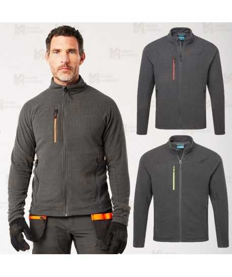 Chaqueta de trabajo en tejido polar técnico texturizado