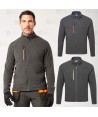 Chaqueta de trabajo en tejido polar técnico texturizado