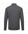 Chaqueta de trabajo en tejido polar técnico texturizado color gris oscuro y naranja flúor