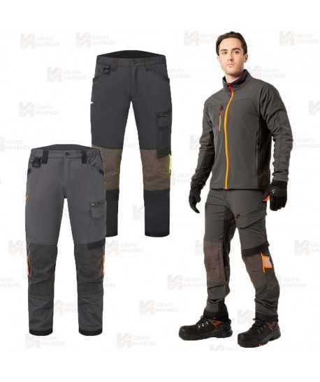 Pantalón de trabajo Strech de corte entallado y refuerzos