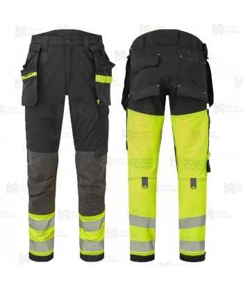 Pantalón de trabajo Strech de corte entallado y bolsillos pistolera