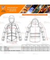 Parka de alta visibilidad impermeable para frío intenso con cintas segmentadas