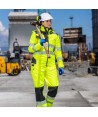 Parka de alta visibilidad impermeable para mujer con cintas segmentadas