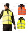 Chaleco acolchado bicolor reversible de alta visibilidad