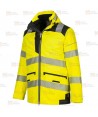 Parka transpirable 5 en 1 de alta visibilidad, transpirable