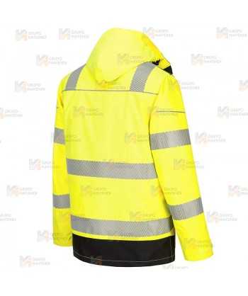 Parka transpirable 5 en 1 de alta visibilidad, transpirable