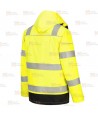 Parka transpirable 5 en 1 de alta visibilidad, transpirable