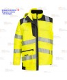 Parka transpirable 5 en 1 de alta visibilidad, transpirable
