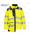 Parka transpirable 5 en 1 de alta visibilidad, transpirable