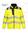 Parka transpirable 5 en 1 de alta visibilidad, transpirable