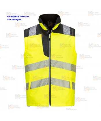 Parka transpirable 5 en 1 de alta visibilidad, transpirable