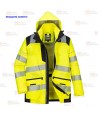Parka transpirable 5 en 1 de alta visibilidad, transpirable