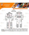 Buzo de alta visibilidad, impermeable y transpirable