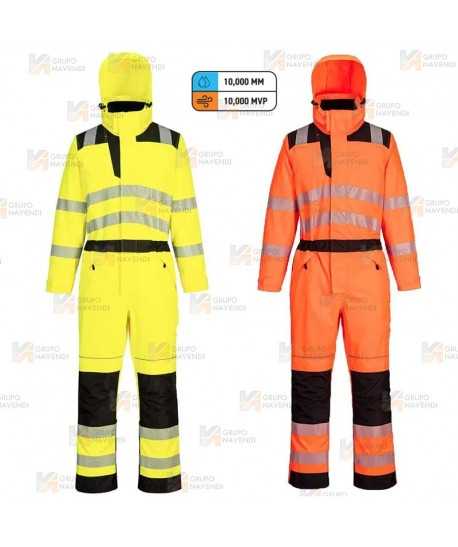 Buzo de alta visibilidad, impermeable y transpirable
