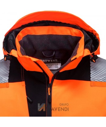 Chubasquero alta visibilidad impermeable y transpirable (Mujer)