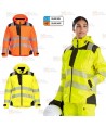 Chubasquero alta visibilidad impermeable y transpirable (Mujer)
