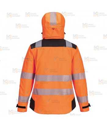 Chubasquero alta visibilidad impermeable y transpirable (Mujer)