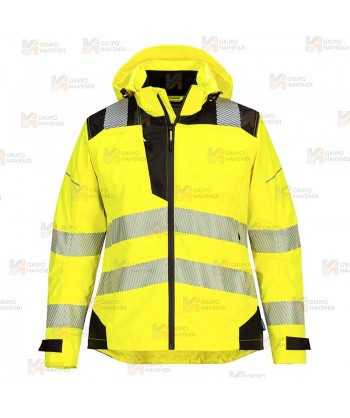 Chubasquero alta visibilidad impermeable y transpirable (Mujer)