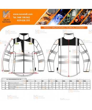 Softshell en alta visibilidad para mujer con cintas segmentadas