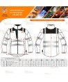 Softshell en alta visibilidad para mujer con cintas segmentadas