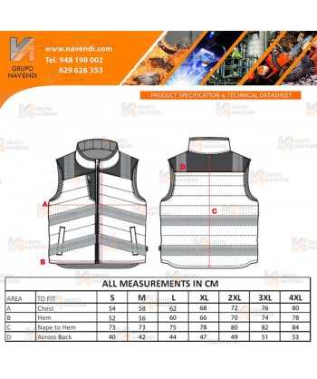 Chaleco softshell bicolor de tres capas y de alta visibilidad