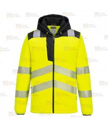 Chaqueta polar muy gruesa de alta visibilidad bicolor de alta gama